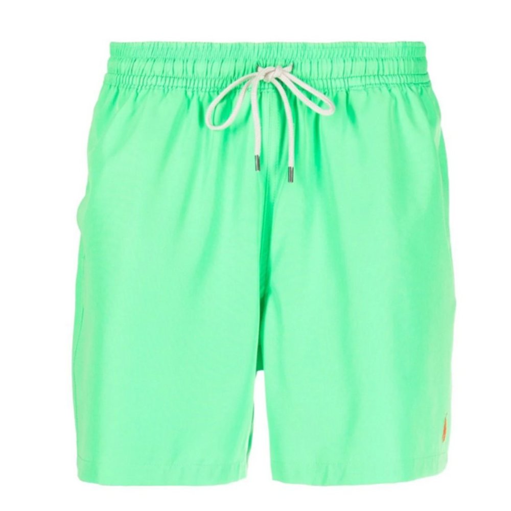 NWT Polo Ralph Lauren  Polo Pony drawstring swim shorts Green S